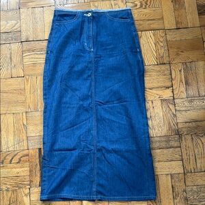 Long Denim Skirt